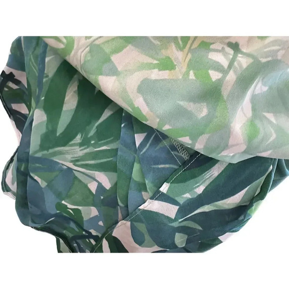 CAbi Women's Green Sleeveless Castaway Palm Leaf Dress Size Medium - Picture 6 of 8